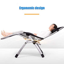 DGHJK Sedia Relax da Esterno Zero Gravity Sedia Pieghevole da Giardino reclinabile con Comodi Cuscini Traspiranti e portabicchieri Carico Massimo 150 kg