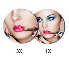 Specchio per Il Bagno Specchio per Il Trucco a Parete Specchio per Il Trucco su Due Lati Ingrandimento 3X 360 ° Girevole Allungabile Pieghevole per Hotel Vanity