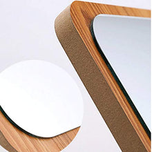 Portatile pieghevole Specchio, regolabile pieghevole Specchio, Telaio in legno antico Specchio, Specchio da toilette Camera, Portable Desktop scrivania Specchio E Bagno Specchio da toilette (marrone)
