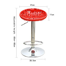 LXYPLM Sgabello Sedie Bar Barstools Rotazione Regolabile Bancone Sedie Sedile, casa Pub creativi for Il Tempo Libero Alti sgabelli con poggiapiedi e Cromato Base Arredo Bar Cucina (Color : B)