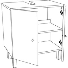 Berlioz Creations Mobile da Bagno sotto lavabo – Melanzana Alta brillantezza, Altro, 60 x 42 x 65 cm