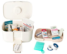 ESTETHI Scatola per Medicinali, Cassetta di Pronto Soccorso, Ergonomica e a Scomparti Rimovibili, 28x18X17 cm, 8,5 L