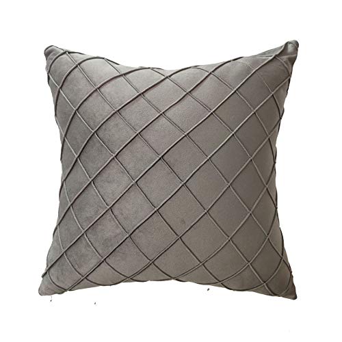 UG1 Cuscini all'aperto per mobili da Giardino, Lo Stile Tessuto Tridimensionale, Federa Esterna Decorativo per Divano Letto Auto con Cuscino, 18 * 18inch / 45 * 45cm,Grigio