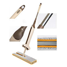 SSAYY Spray Mop Mop A 360 Gradi A Doppio Lato per Lavaggio A Mano Piatto Mop Rotante Easy Magic Microfiber Spinning Panno per Mani Libere