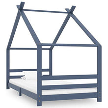 FAMIROSA Giroletto per Bambini Grigio in Massello di Pino 90x200 cm-9615