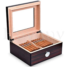 Humidars Cigar Humidor Humidor - Box Legno di Cedro humidor Scatola con umidificatore umidificatore può contenere circa 50 sigari mantenerlo fresco .Scatola di immagazzinaggio di cigari di grande capa