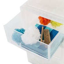Iris Ohyama Cassetto di stoccaggio, 30 L, fronte trasparente, impilabile, camera da letto, soggiorno, ufficio - Maxi Drawer Maxi Drawer M - Bianco , Trasparente