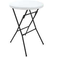 Casaria Tavolino Alto Giardino Pieghevole Rotondo Ø 72cm da Ricevimento Tavolo da Bar Bistro Esterni