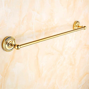 MBYW Portasciugamani Moderno Minimalista Portasciugamani Elegante per Il Bagno di Moda Portasciugamani, portasciugamani ad Asta Singola Accessori per Il Bagno in Ottone Placcato Oro (8816)