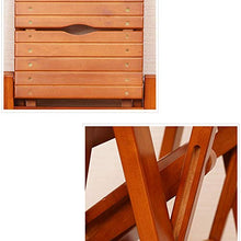 WGFGXQ Scaletta scaletta Scaletta Sgabello Pieghevole in Legno massello Sgabello Multifunzionale per Cucina Sgabello Piccolo scaletta Scala 2 Colori Opzionale 325 * 910mm Sgabello Pieghevole (Color