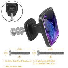 Nebulosa Viola Spazio Pomelli per Porta Set di 4 Pomelli per Mobili Manopole per Cassetti Cucina Armadio Vetro