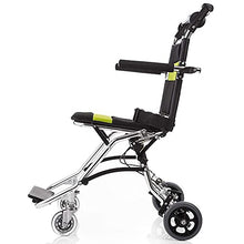 Carrozzine Leggere Pieghevoli - Forniture Mediche - Pieghevole in Alluminio Ultraleggero - Carrozzina con Freno per Disabili E Anziani - Cintura di Sicurezza A