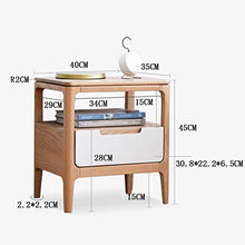 Comodini Soggiorno End Tables cornici in Legno Massiccio Semplice Camera da Letto Singolo cassetto con partizione Piccolo Bagagli Oak Bed
