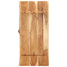 FAMIROSA Piano per Lavabo Bagno in Massello di Acacia 120x55x3,8 cm