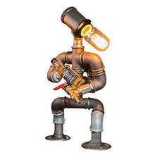 Sansund Steampunk - Lampada industriale da tavolo, stile vintage, per la casa