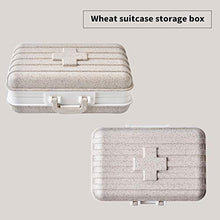 TTAototech - Contenitore porta pillole portatile, con scomparti rimovibili, porta pillole da viaggio, piccolo porta medicinali con chiusura sicura, contenitore giornaliero per vitamine