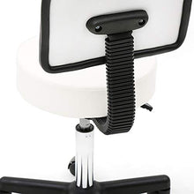ZXYDD - Sedia per Massaggi da Salone, Regolabile, Girevole, Girevole, con Schienale Bianco, per Parrucchieri, Manicure, Tatuaggi, Massaggi, Spa, Salone