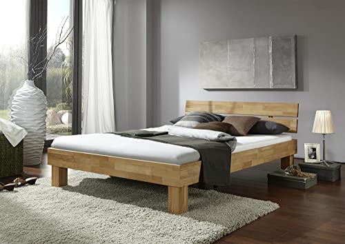 Futon Jenny - Letto in legno di quercia naturale, 90 x 200 cm