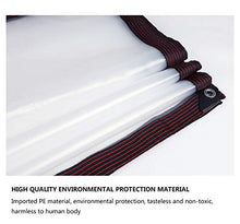 JX-PEP Trasparente incatramata, Clear Impermeabile Tarp incatramata Foglio, Giardino Tarp, Anti congelamento Antipioggia Film Panno Isolamento Canopy PE plastica,4 * 8m
