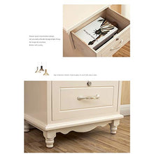Conemmo Comodino Camera da letto con serratura Nordic legno massello semplice moderno armadio piccolo appartamento armadio stretto avorio bianco comò