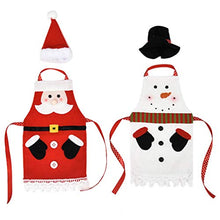 STOBOK 2 Pezzi Copri Bottiglia di Vino di Natale Mini Cappello di Natale Vino Topper E Grembiule Pupazzo di Neve di Natale Porta Argenteria di Natale Decorazione Bottiglia di Champagne