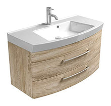 Posseik Rima - Lavandino in rovere sonoma, 100 x 50 x 57 cm
