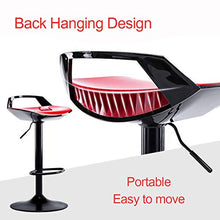Poltrone Nubao Moderno Bar Sedia Alta Sgabello Girevole Ascensore, ABS Sedile, Cafe, Ricevimento, Bianco, Chassis41cm (Color : Black, Size : Chassis38.5cm)