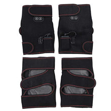 Nivvity Ginocchiera riscaldata, Ginocchiera riscaldante elettrica Ginocchiera Unisex con Massaggio a Vibrazione riscaldata
