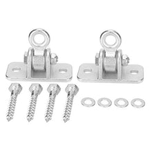 2 Set Ferro Altalena Piastra Fissa Appendiabiti Altalena Gancio sospeso per Altalena da Esterno Sacchi di Sabbia per Interni sedie sospese