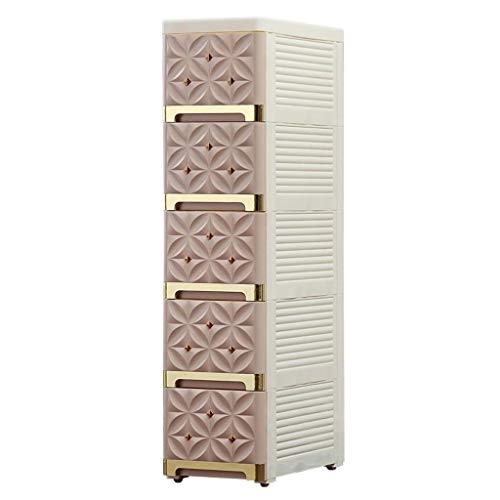 BUDBYU Armadio a Lato Stretto, Armadio con Cucitura in plastica Tipo cassetto Armadio da Bagno Armadio da Cucina Stretto ripiano per Risparmiare Spazio