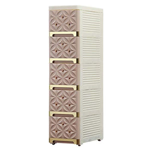 BUDBYU Armadio a Lato Stretto, Armadio con Cucitura in plastica Tipo cassetto Armadio da Bagno Armadio da Cucina Stretto ripiano per Risparmiare Spazio
