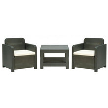 GHIOCUSCINI Cuscini da Giardino per Esterni,Set da 4 PZ. Mis. cm 58 X 51 sp. 5 cm, per Poltrona,Salotto,SALOTTINO, DIVANETTO Rattan/MIDOLLINO Tessuto COT/Poli Ecru' Made in Italy