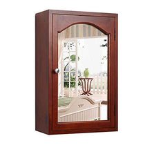 Bathroom mirror Armadietto Specchio Bagno in Legno Massello, Scatola Specchio Pensile A Muro, 46 × 15 × 66 Cm