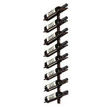 ZRCWW Parete Wine Rack, 4/6/8 Bottle Holder, Bottiglia di Vino Bagagli Display Rack, Verticale Rack Hanging Wine for Bar, Cantina, Cucina, Bronzo Metallo (Size : Hold 8 Bottles)