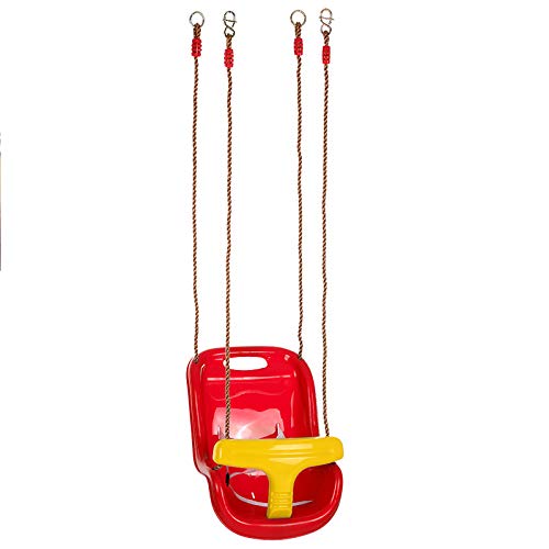 jjff Sedia a Dondolo per Bambini, Sedile Altalena di Sicurezza in plastica da Giardino Amaca da Giardino pensile per impieghi gravosi Giocattoli da Esterno per Bambini