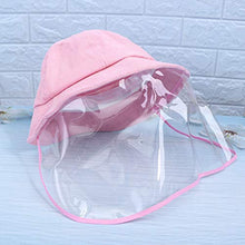 Amosfun Cappello di Protezione Protettivo Scudo Integrale Cappello da Sole Estivo Cappello da Pescatore Cappello Antiappannamento Visiera per Esterno (Adulti Rosa)