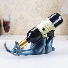 HRGG Resina Europea Cervo Ubriaco Portabottiglie per Vino Soggiorno Ufficio Portabottiglie per Vino Arredamento per la casa Decorazione Artigianato Moderno portabottiglie