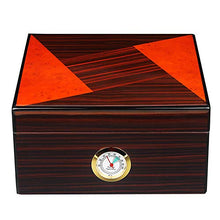 N \ A Exquisit Humidor, Humidor Portatile in Legno di Cedro, Set humidor per sigari da Viaggio in Legno, Scatola Porta sigari con umidificatore e umidificatore igrometro