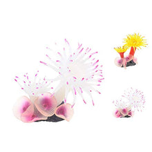 Fgyhty Acquario Fish Tank Silicone Corallo Anemone impianto di Decorazione Design Calcestruzzo Simulazione di Base Piante Ornamenti