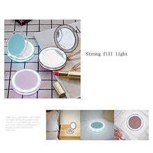 Specchio Per Il Trucco Specchi Portatili Specchio Per Il Trucco Da Viaggio Illuminato A Led Ingrandimento 1X / 3X - Specchio Per Il Trucco Portatile Compatto Con Luce Diurna Con Luci Per Comò Da Bagno
