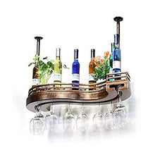 Portabottiglie per Vino Moderno in Metallo portabottiglie portabottiglie per Vino - portabottiglie per Vino da Appendere, portabottiglie per Vino Alto, portabottiglie da cucina-60x30cm
