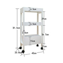 &ripiano di stoccaggio Scaffale di stoccaggio per la casa che può spostarsi Scaffale di stoccaggio per bagno Scaffale di finitura per bagno da cucina Cucina 3 piani con ruote Scaffale di finitura