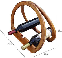 RJJBYY Legno per Il Vino Rack di stoccaggio Rack Bottiglia di Vino Rack Free Standing Wine Bottle Holder Freestanding Semicerchio Stile Wine Telaio Bagagli Display Stand