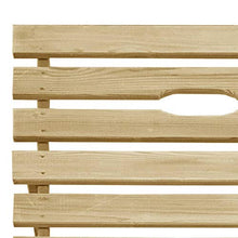 vidaXL Lettino prendisole in legno di pino impregnato