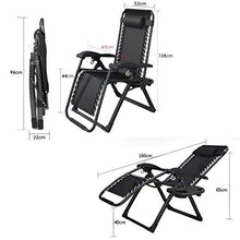 Sedia Portatile a gravità Zero per mobili, Sedia da Piscina Pieghevole da Giardino con poggiatesta, portabicchieri LLounge Chair, Supporto 330 libbre