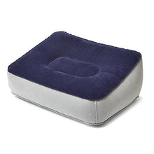 Gonfiabile cuscino Pad Travel Leg Pillow Portable aircraft poggiapiedi poggiapiedi floccato gonfiabile Foot Pad cuscino aircraft Travel sgabello (borsa di stoffa)