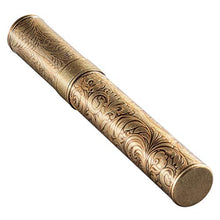 ZLMMY Cigar Box Cigar Box, idratante Tubo del Sigaro del Tubo Singolo Portatile Sigaro Tubo Singolo d'oro (Dimensione: 2.5x2.5x18cm)