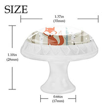Cartoon Waldtiere 4 PCS Pomelli per Porta, Pomolo per Mobile, Pomelli per Mobili con Viti, Maniglia per Armadietto, Pomelli per Porta, Pomelli per Cassetti per Porta, Armadio, Cassetto e Credenza