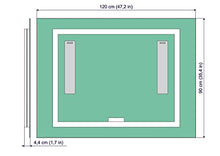 ARTTOR Specchio LED Premium - Dimensioni dello Specchio 120x90 cm - Specchio per Bagno - Specchio a Muro - Specchio con Illuminazione - Pronto per Essere Appeso M1ZP-01-120x90 - Bianco Freddo 6500K
