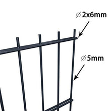 vidaXL Set 9 Pannelli di recinzione 2D giardino 2008x830mm 18m grigio in acciaio